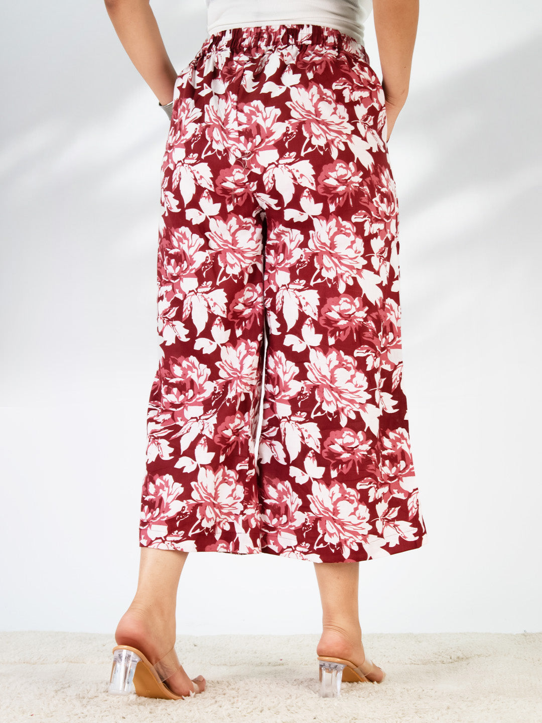 Printed Cotton Culottes - RedPetals