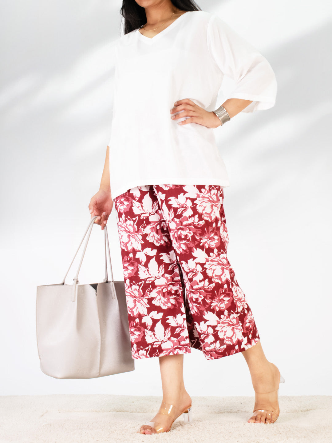Printed Cotton Culottes - RedPetals