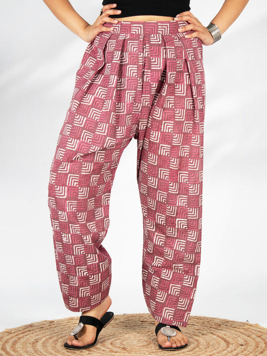 Printed Cotton Farshi Salwar - BerryMaze