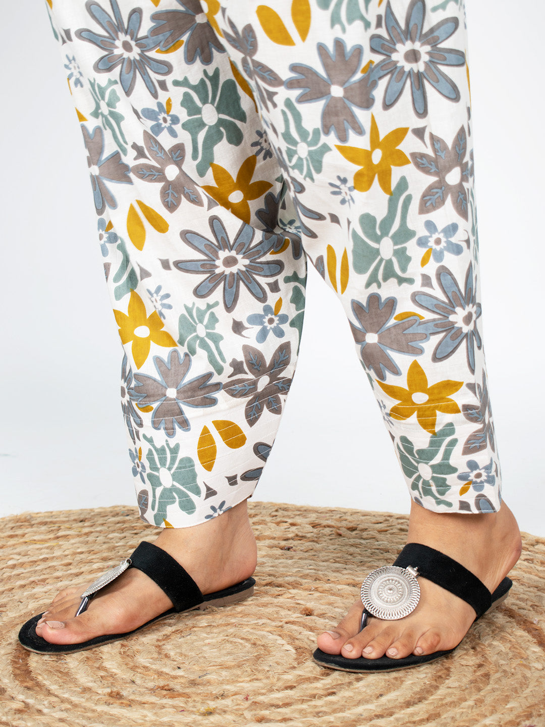 Printed Cotton Farshi Salwar - FrostedGarden