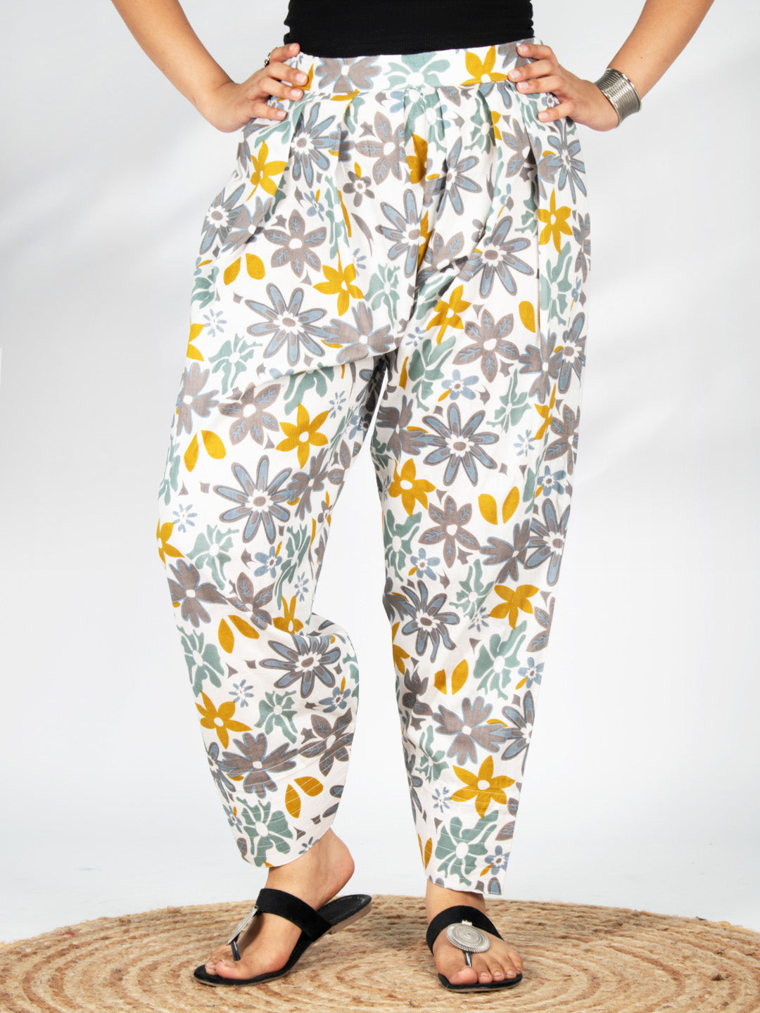 Printed Cotton Farshi Salwar - FrostedGarden