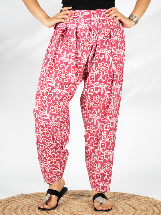 Printed Cotton Farshi Salwar - RoseRaga