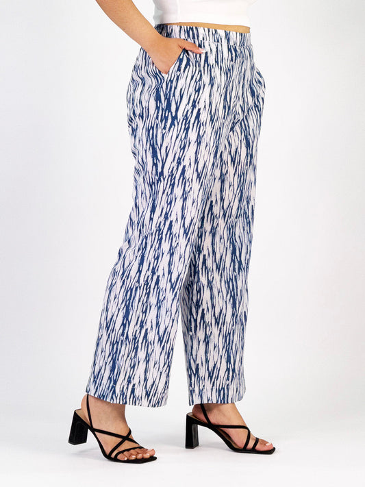 Printed Cotton Palazzo Pants - NeelDhara