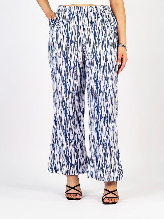 Printed Cotton Palazzo Pants - NeelDhara