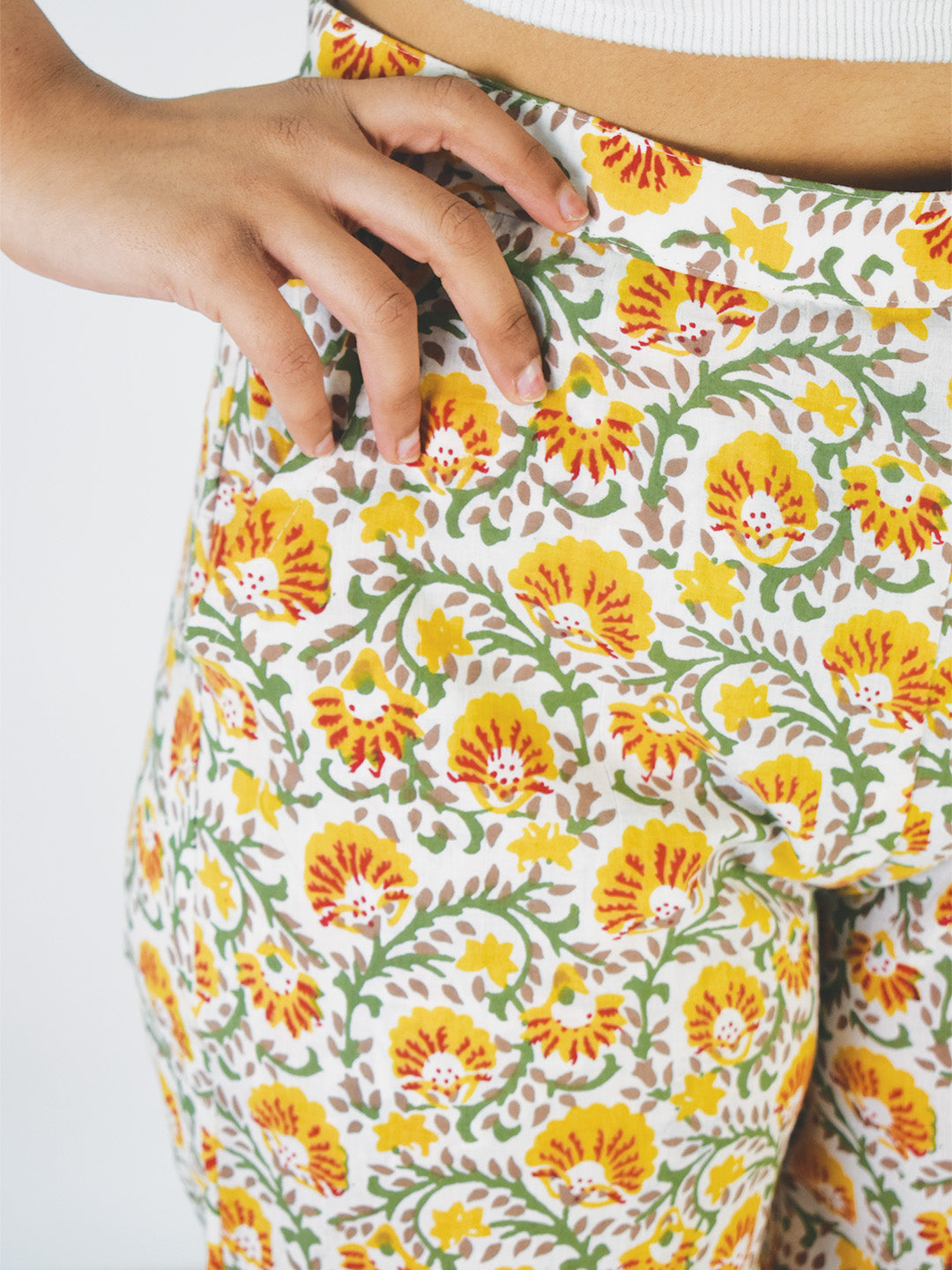 Printed Cotton Palazzo Pants - Sunnyfield