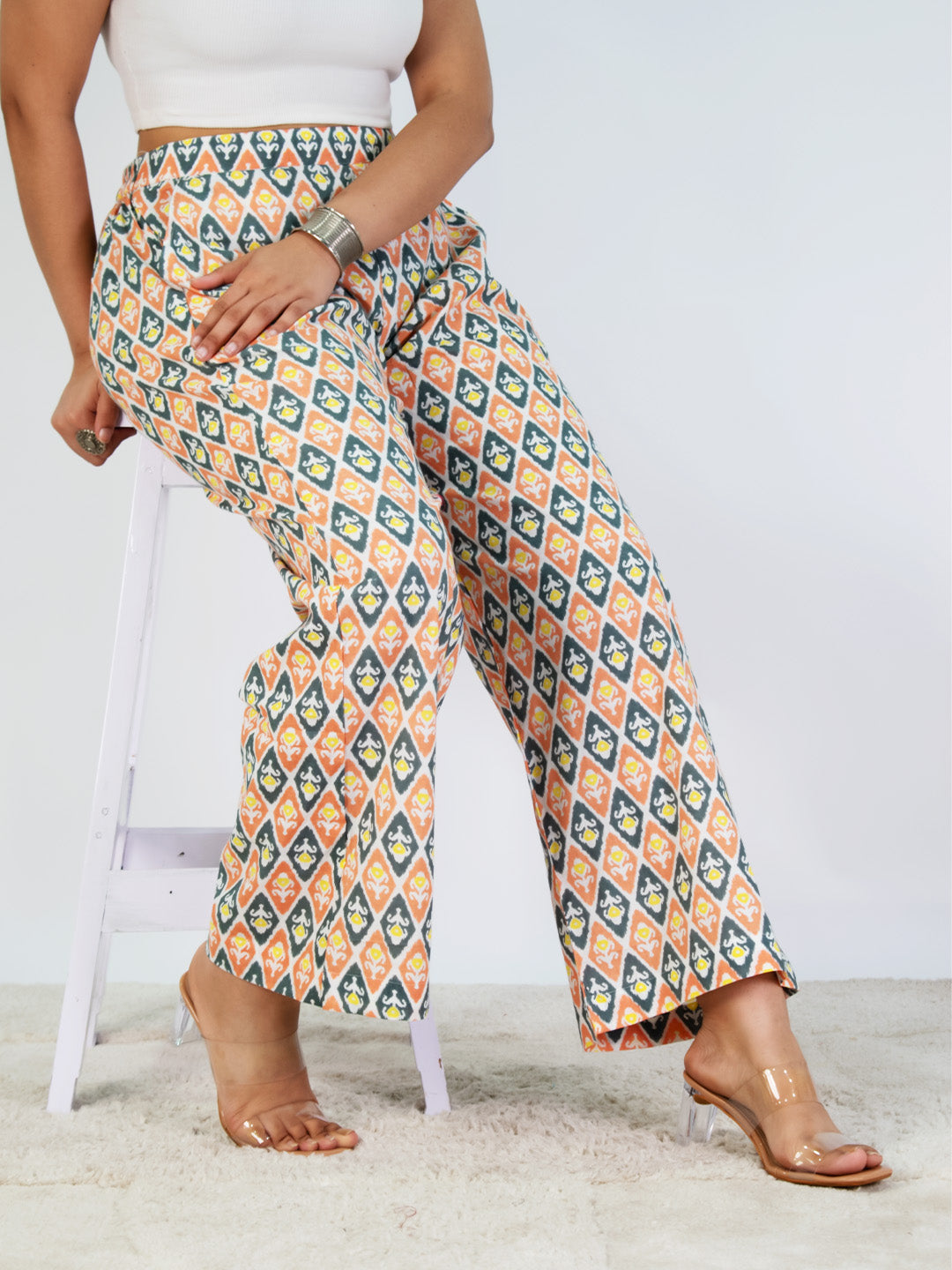 Printed Cotton Palazzos Pants - PeachyPhool