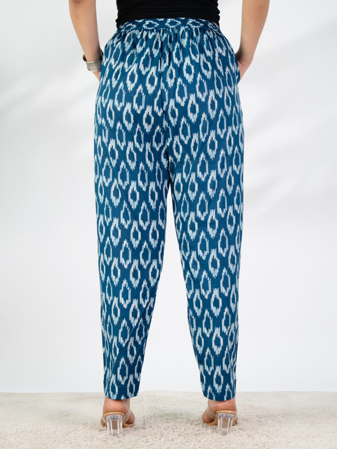 Printed Cotton Pants - Neelakshi