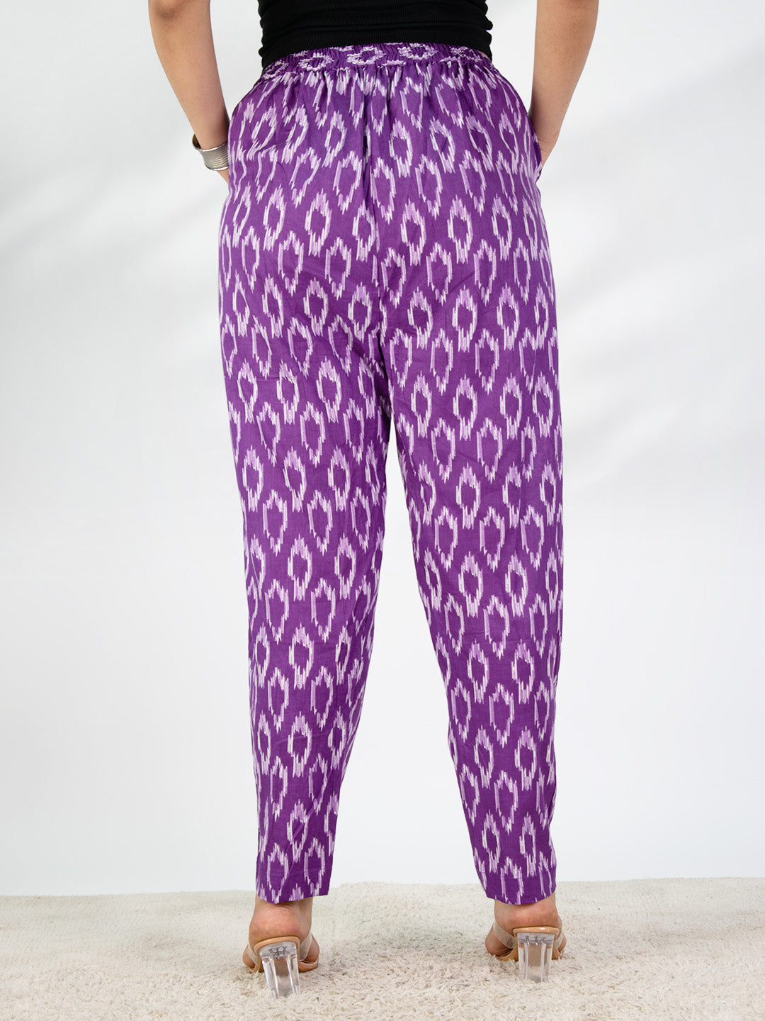 Printed Cotton Pants - Phoolvati