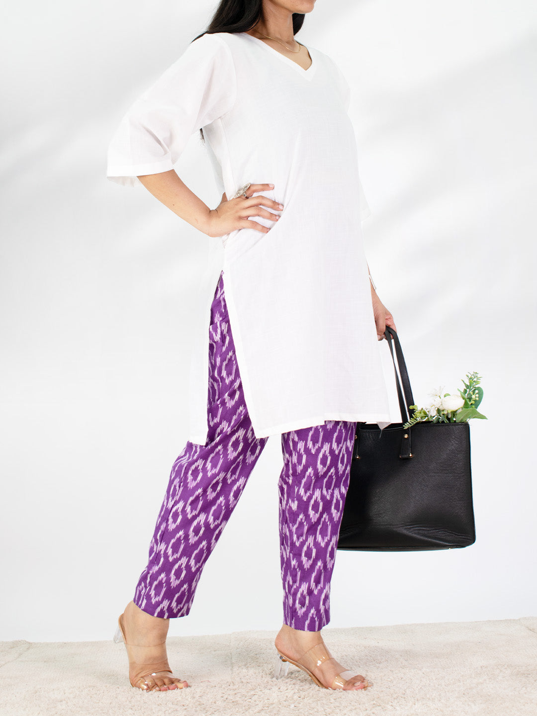 Printed Cotton Pants - Phoolvati