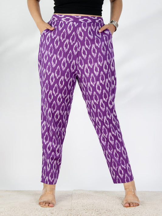 Printed Cotton Pants - Phoolvati