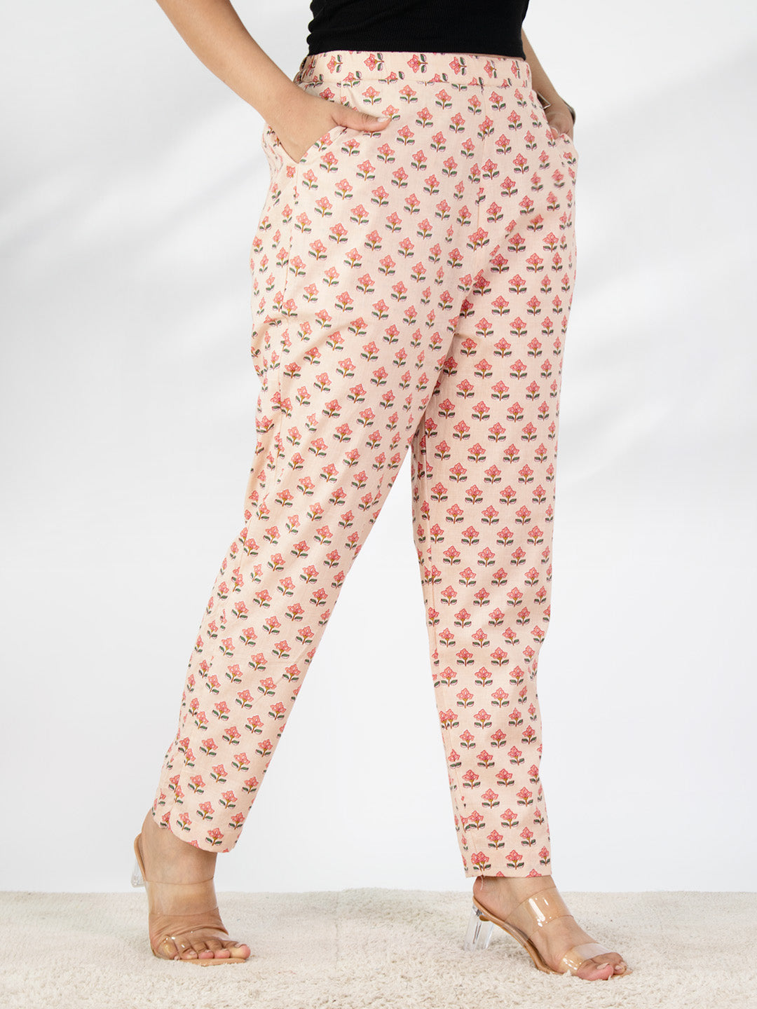 Printed Cotton Pants - RusticPetals