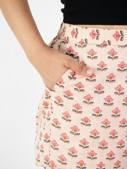 Printed Cotton Pants - RusticPetals