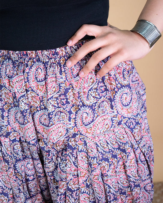 Printed Cotton Salwar - PurplePaisley