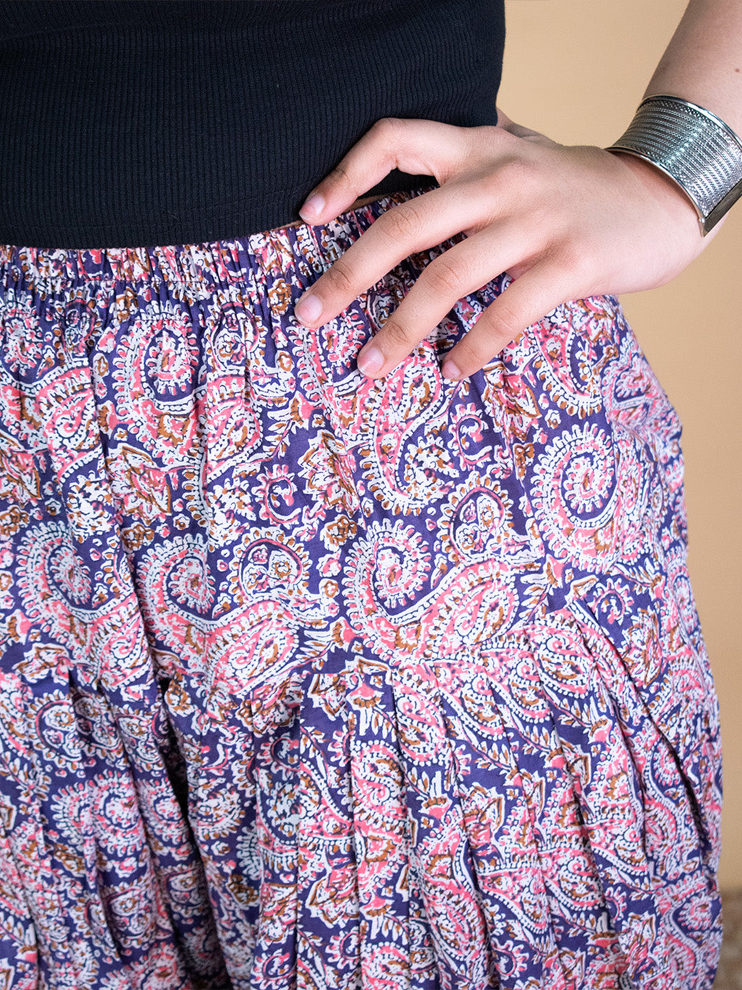 Printed Cotton Salwar - PurplePaisley