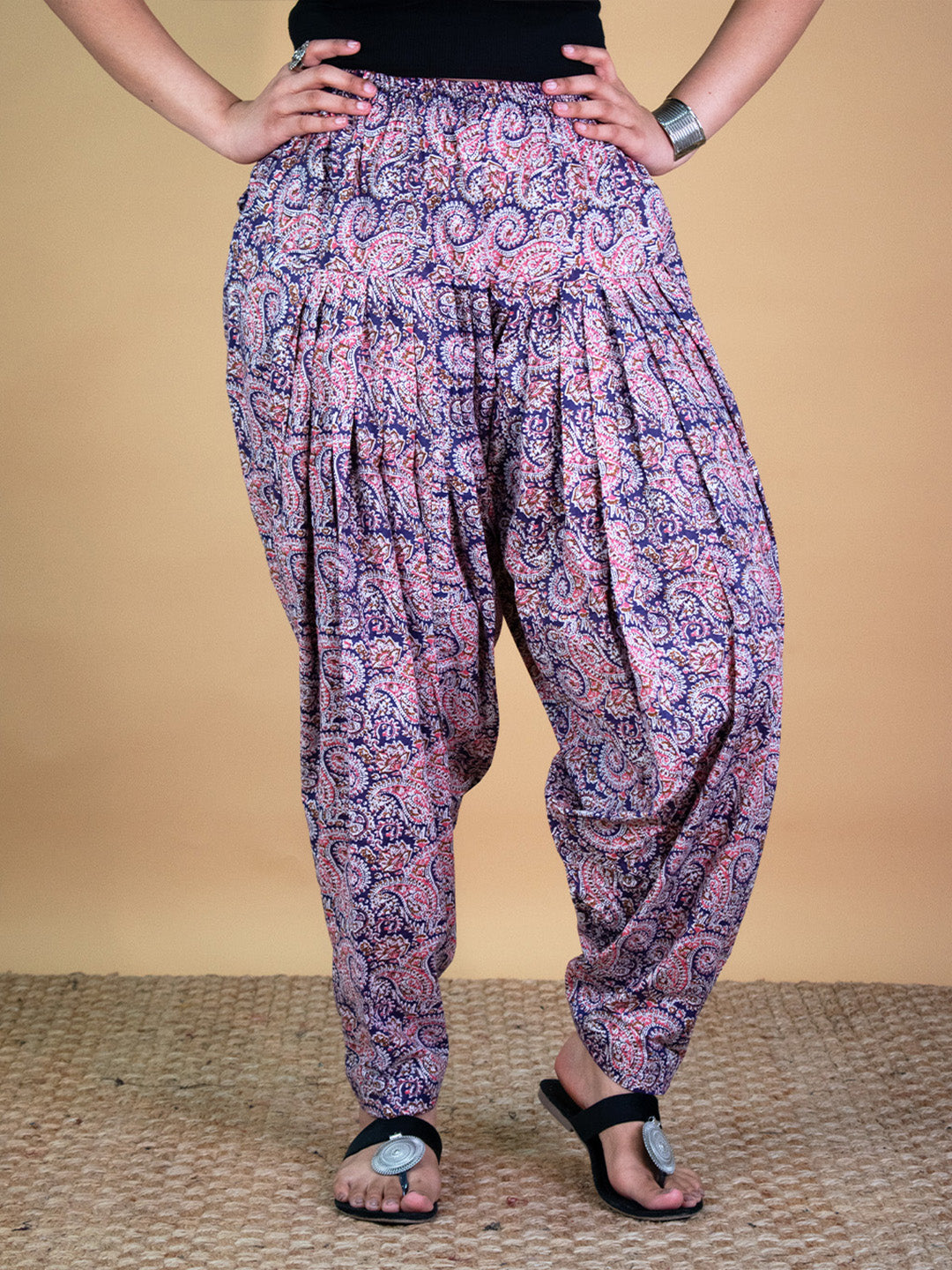 Printed Cotton Salwar - PurplePaisley