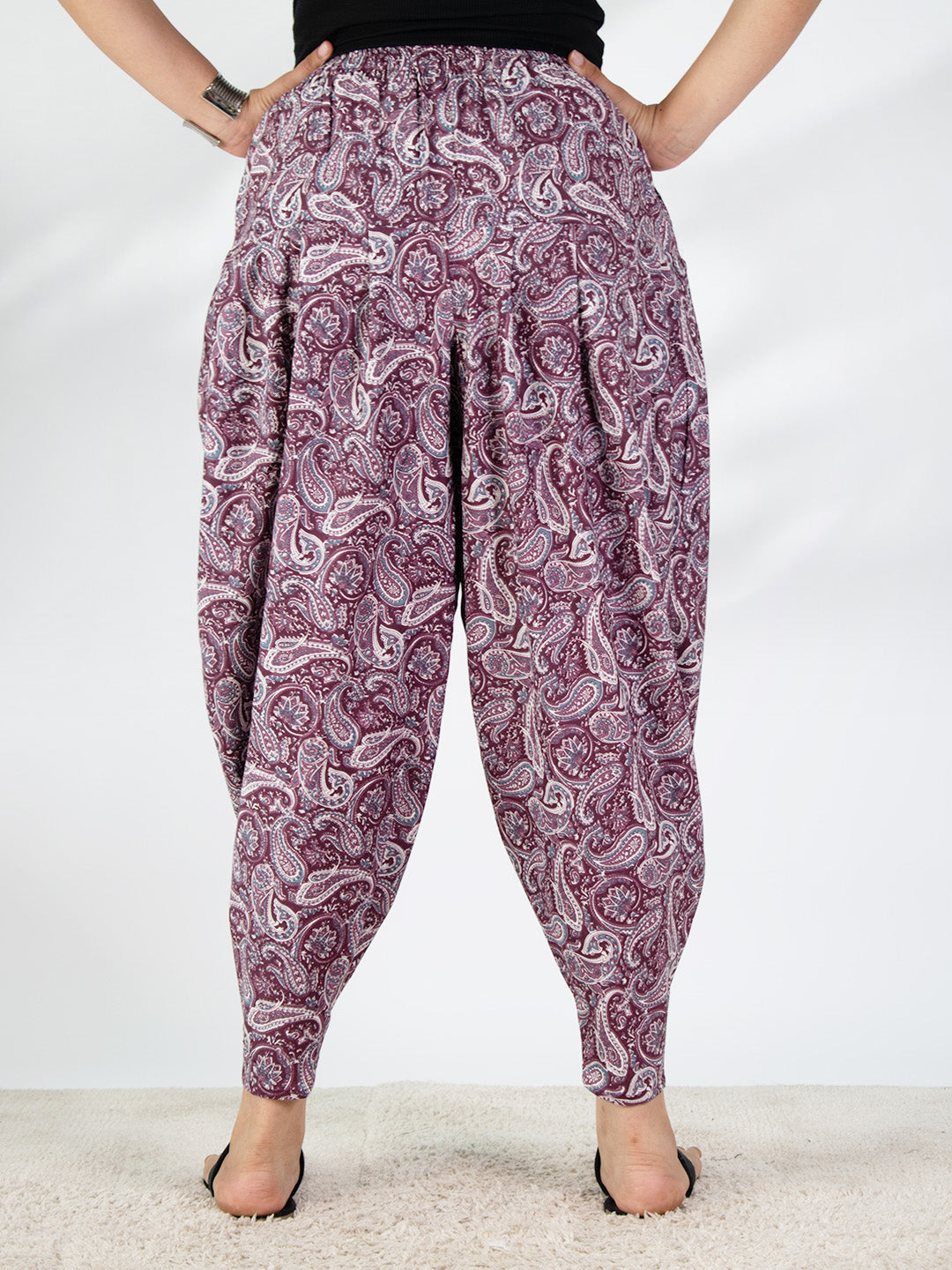 Printed Cotton Tulip Salwar - VioletSwirl
