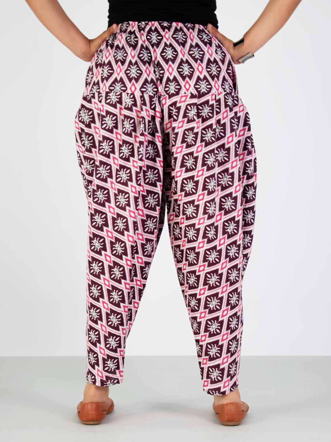Printed Cotton Tulip Salwar - WineStencil