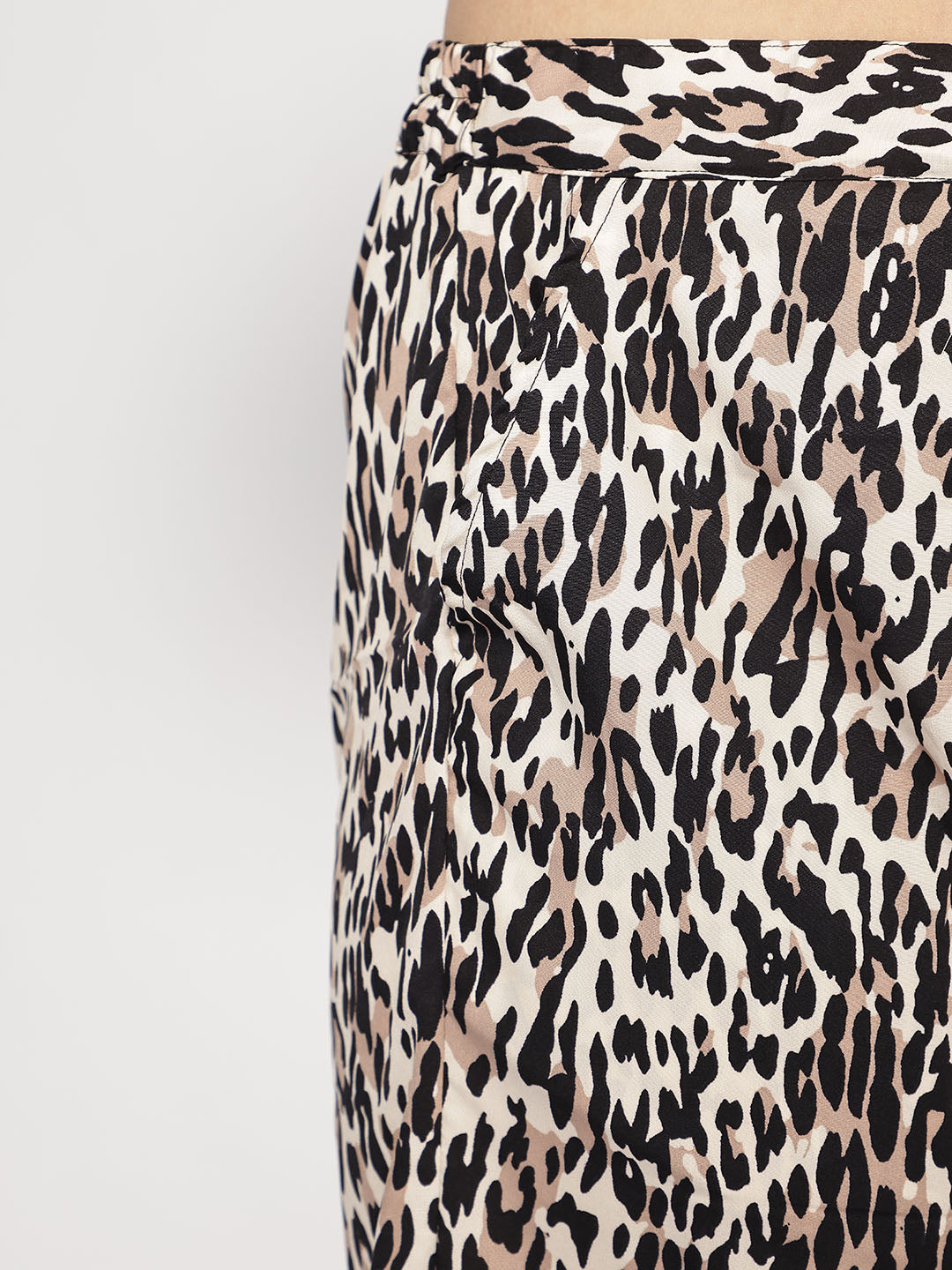 Printed Palazzo Pants - Cheetah