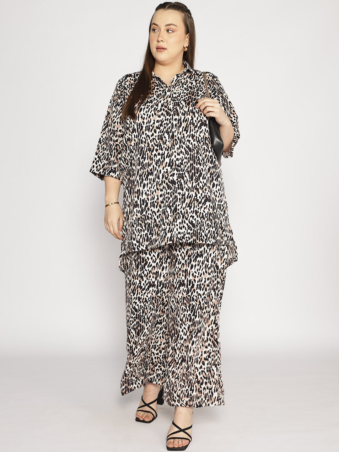 Printed Palazzo Pants - Cheetah