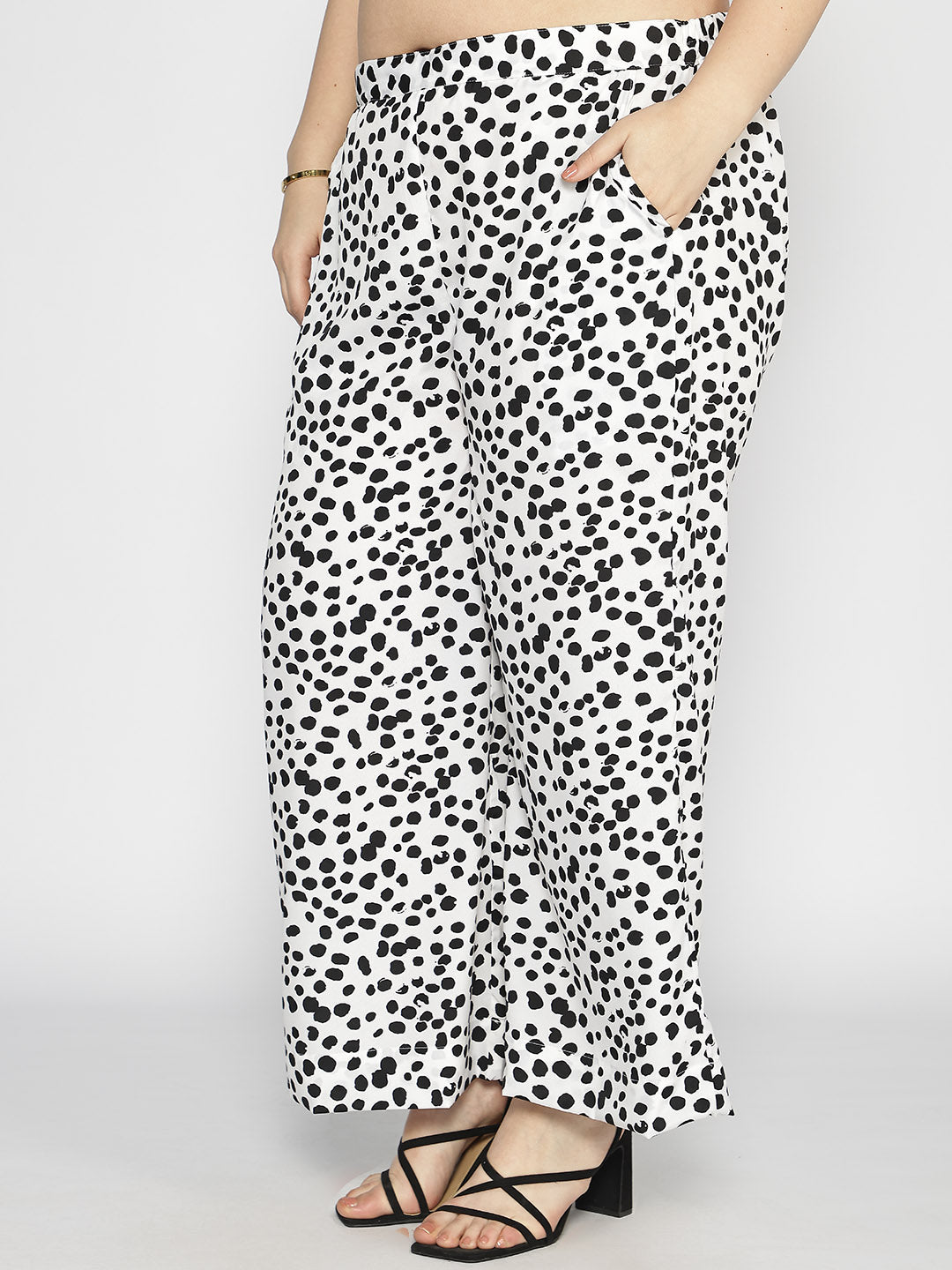 Printed Palazzo Pants - Dalmatian