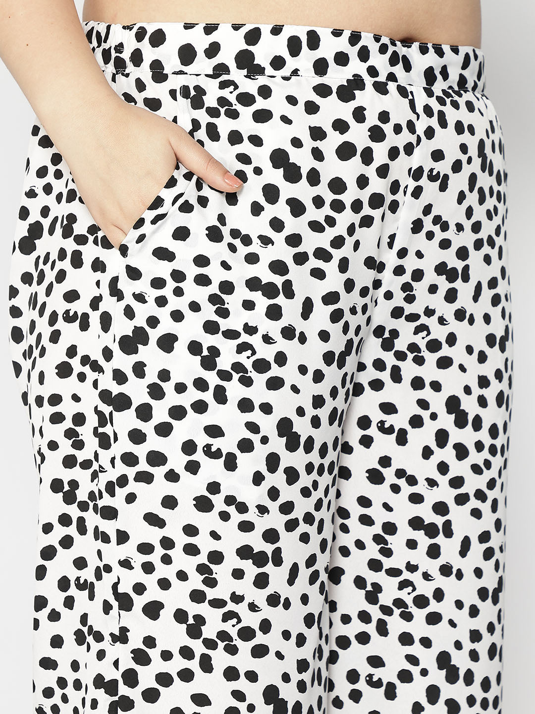 Printed Palazzo Pants - Dalmatian