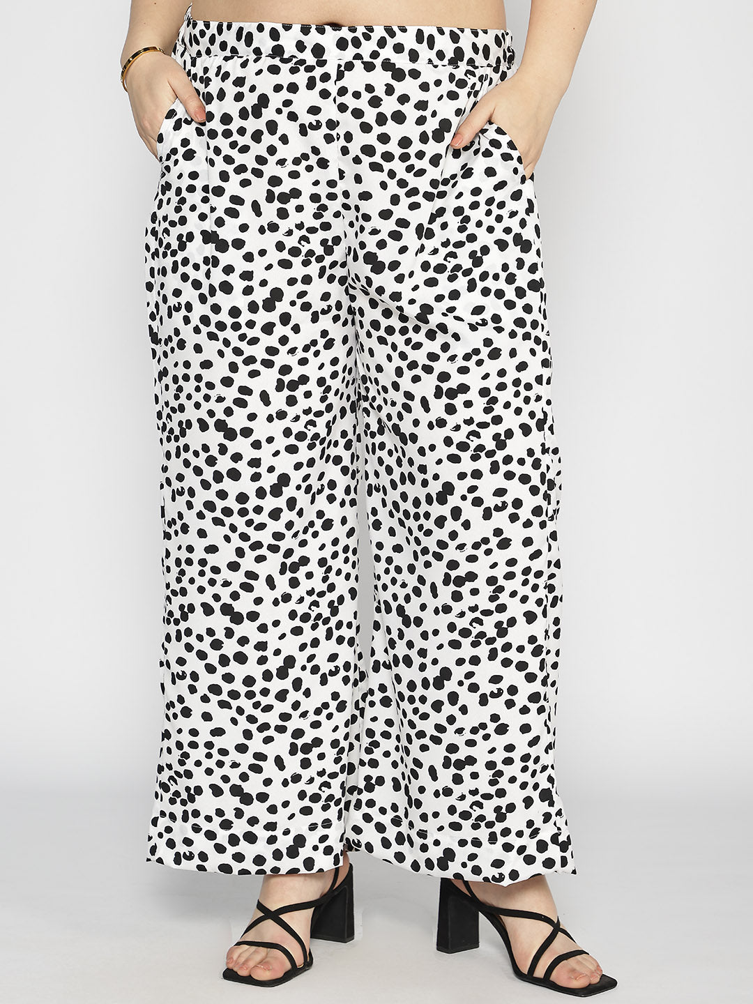 Printed Palazzo Pants - Dalmatian