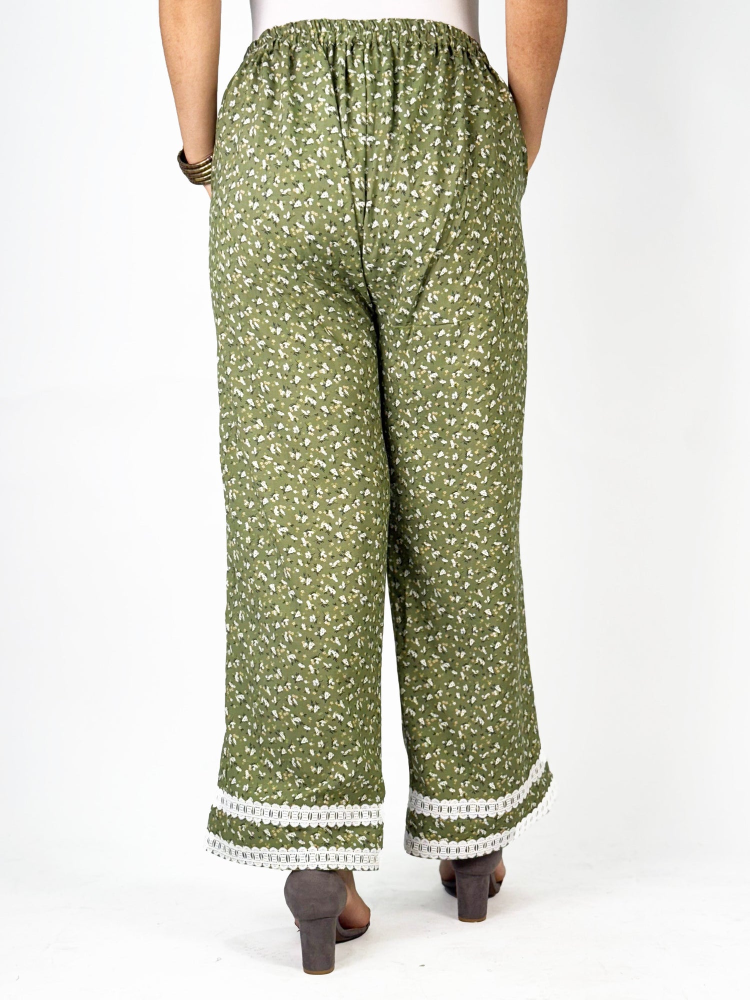 Printed Palazzo Pants - LacyZinnia