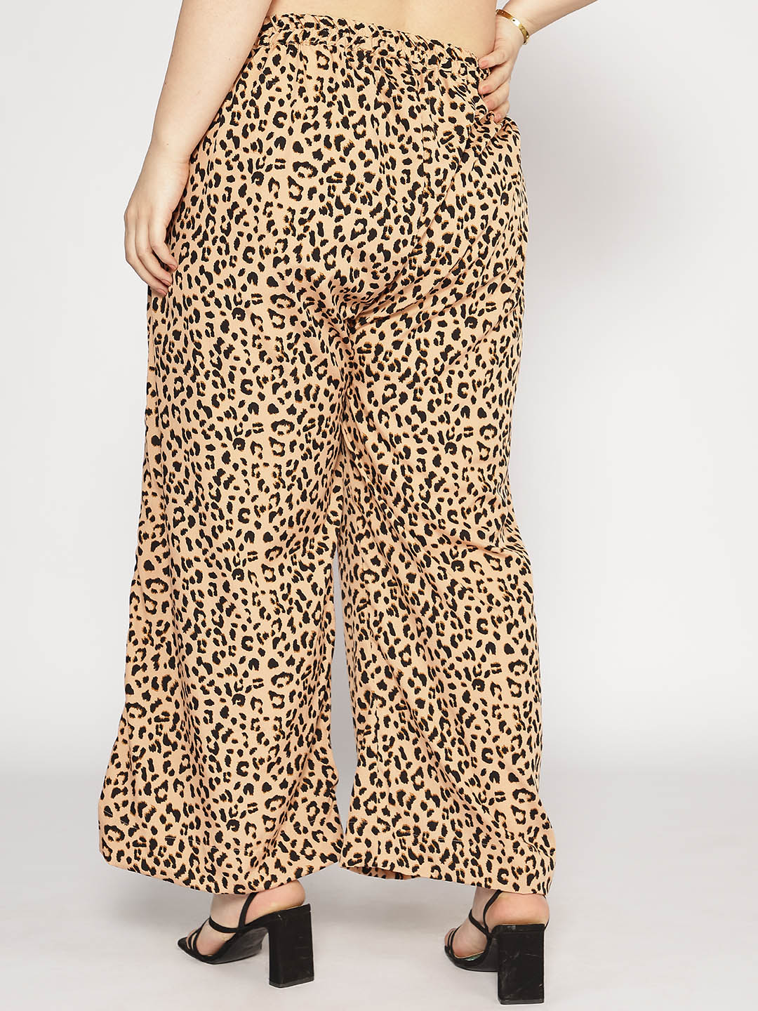 Printed Palazzo Pants - Leopard