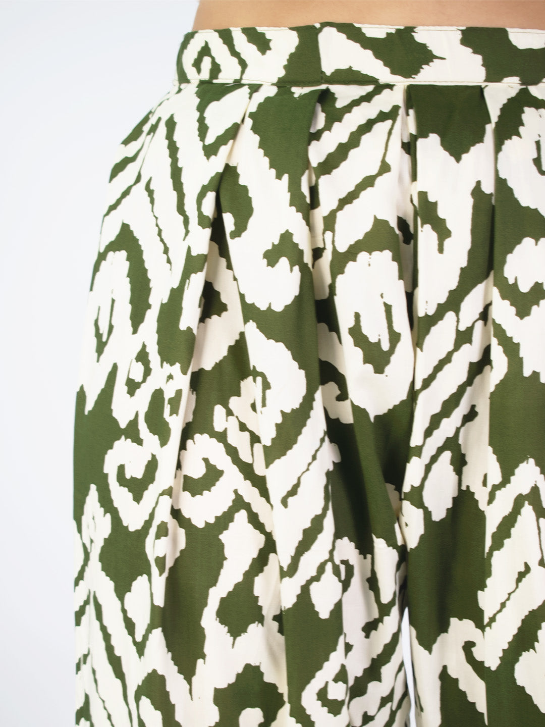 Printed Rayon Palazzo Pants - SapGreenLoom