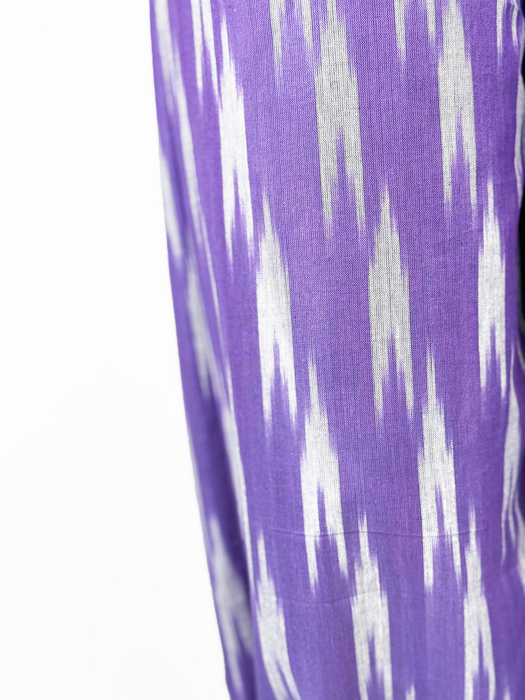 Purple Ikat AfghaniSalwar