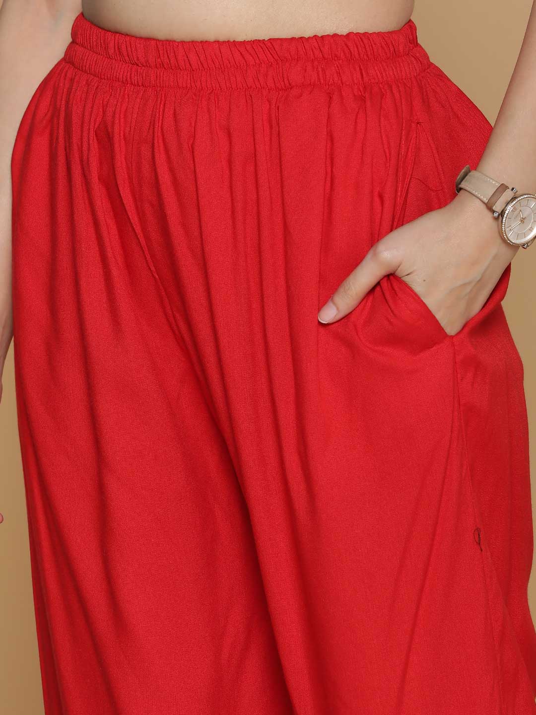 Red Palazzo Pants