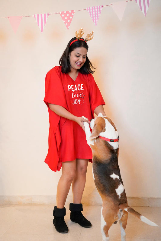 Red Rayon Kaftan - Goodwill