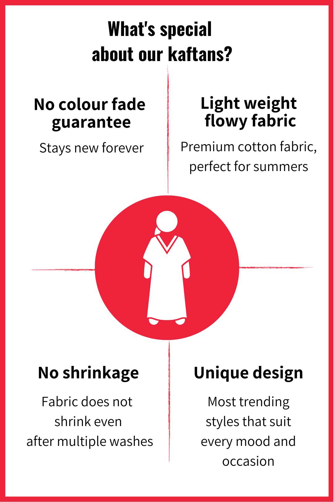 Red Rayon Kaftan - HO!