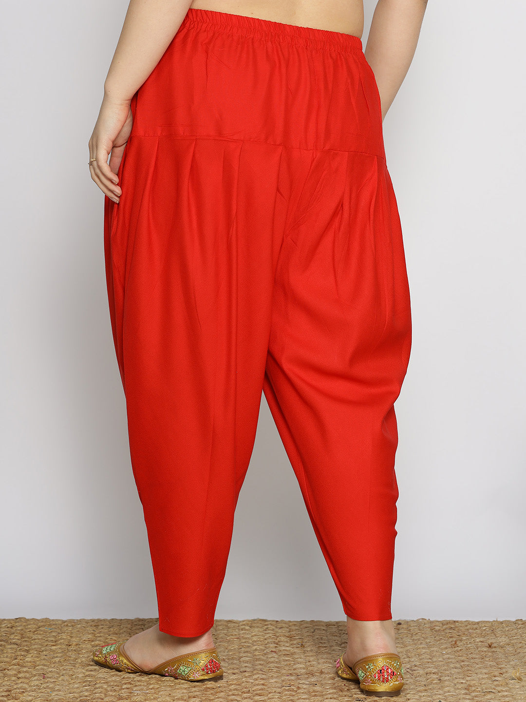 Red Rayon Tulip Salwar