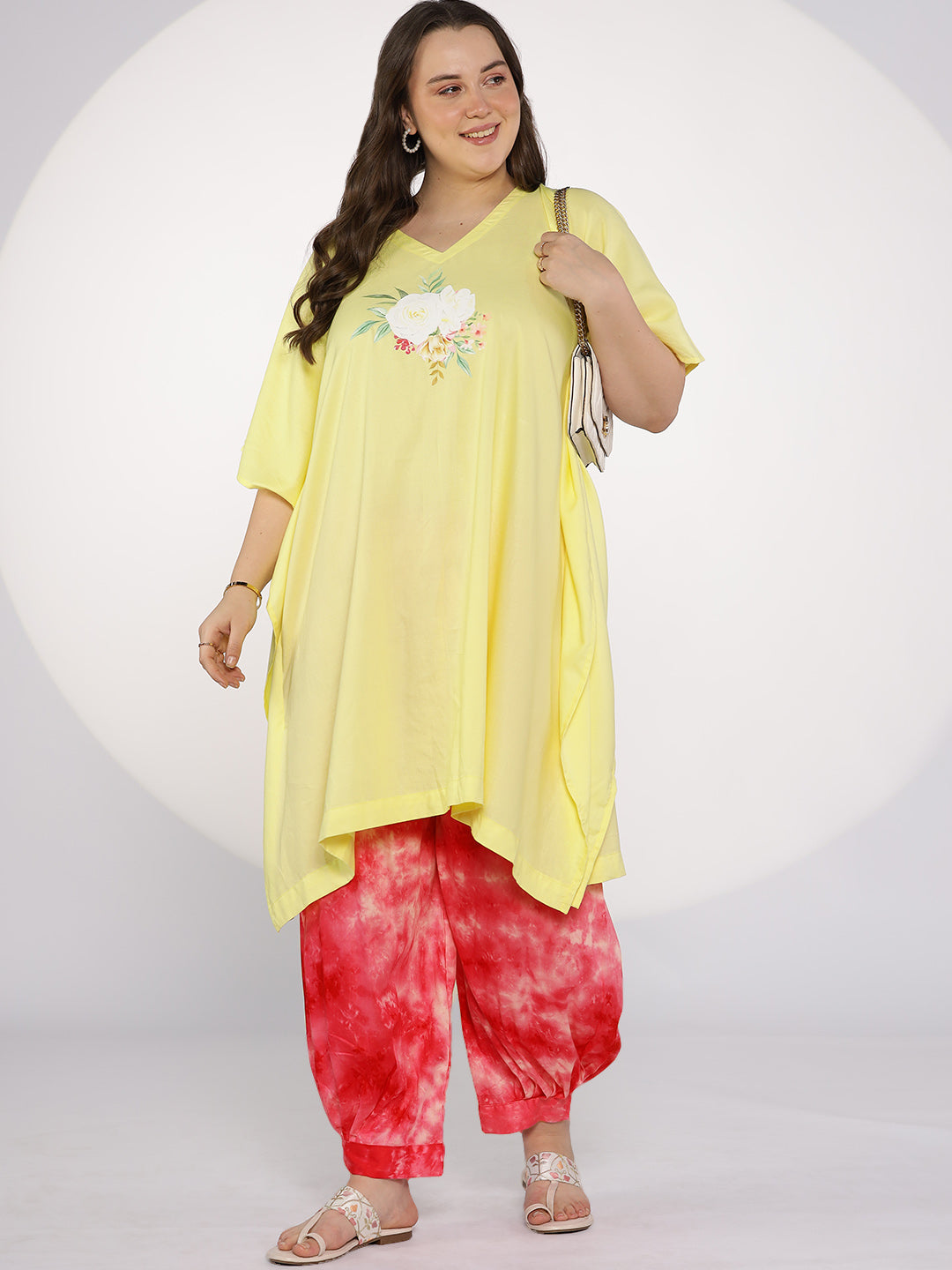 Red TieDye AfghaniSalwar