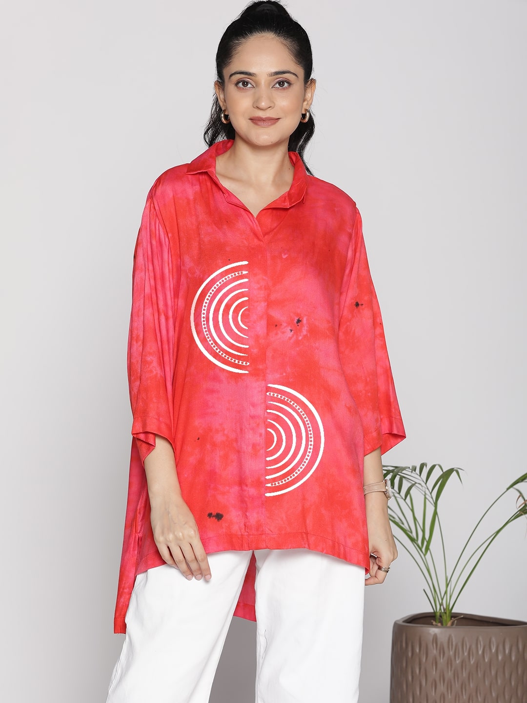 Red TieDye ShirtTop - Glow