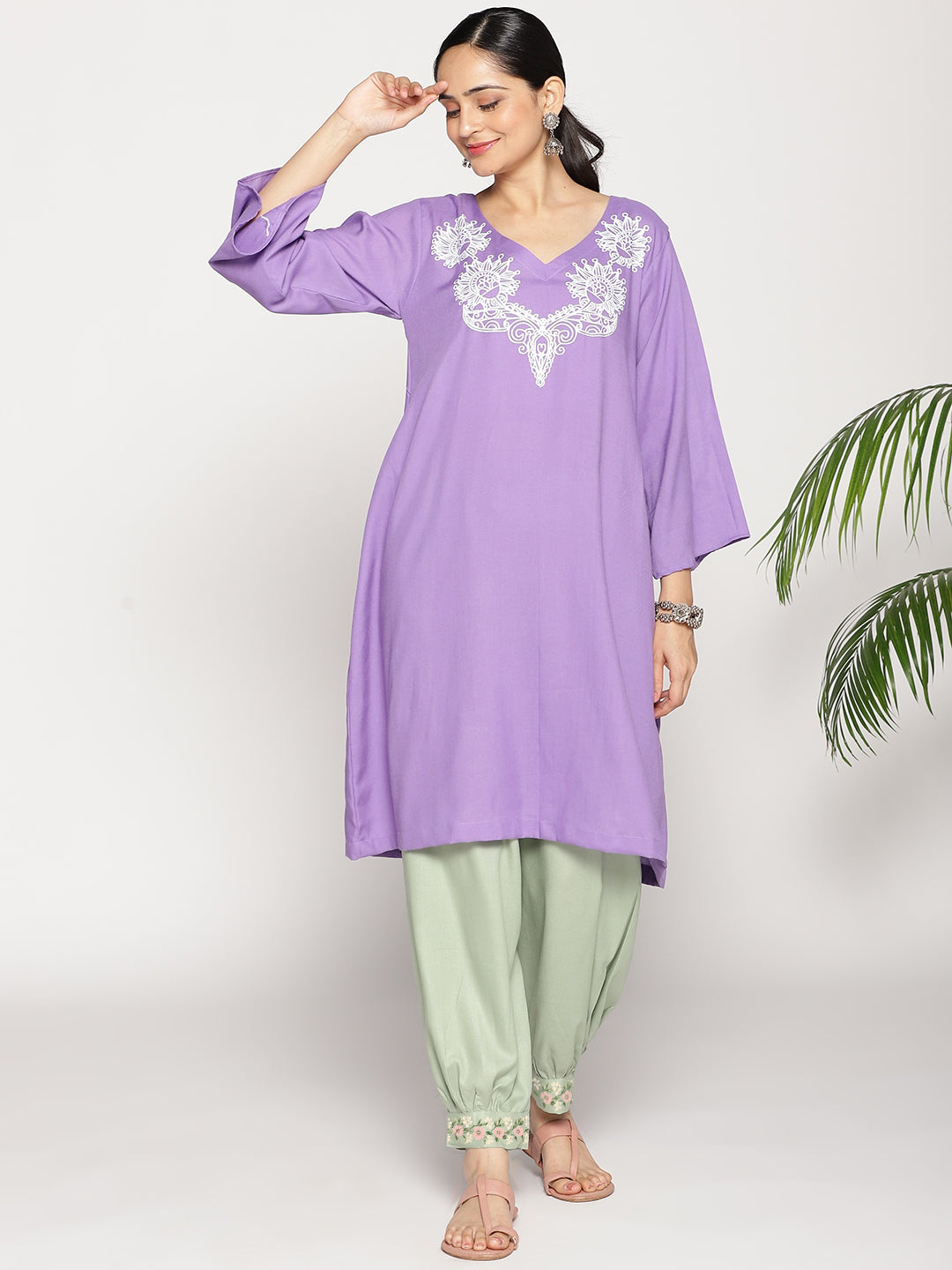 SageGreen Rayon Afghani Salwar - Shada