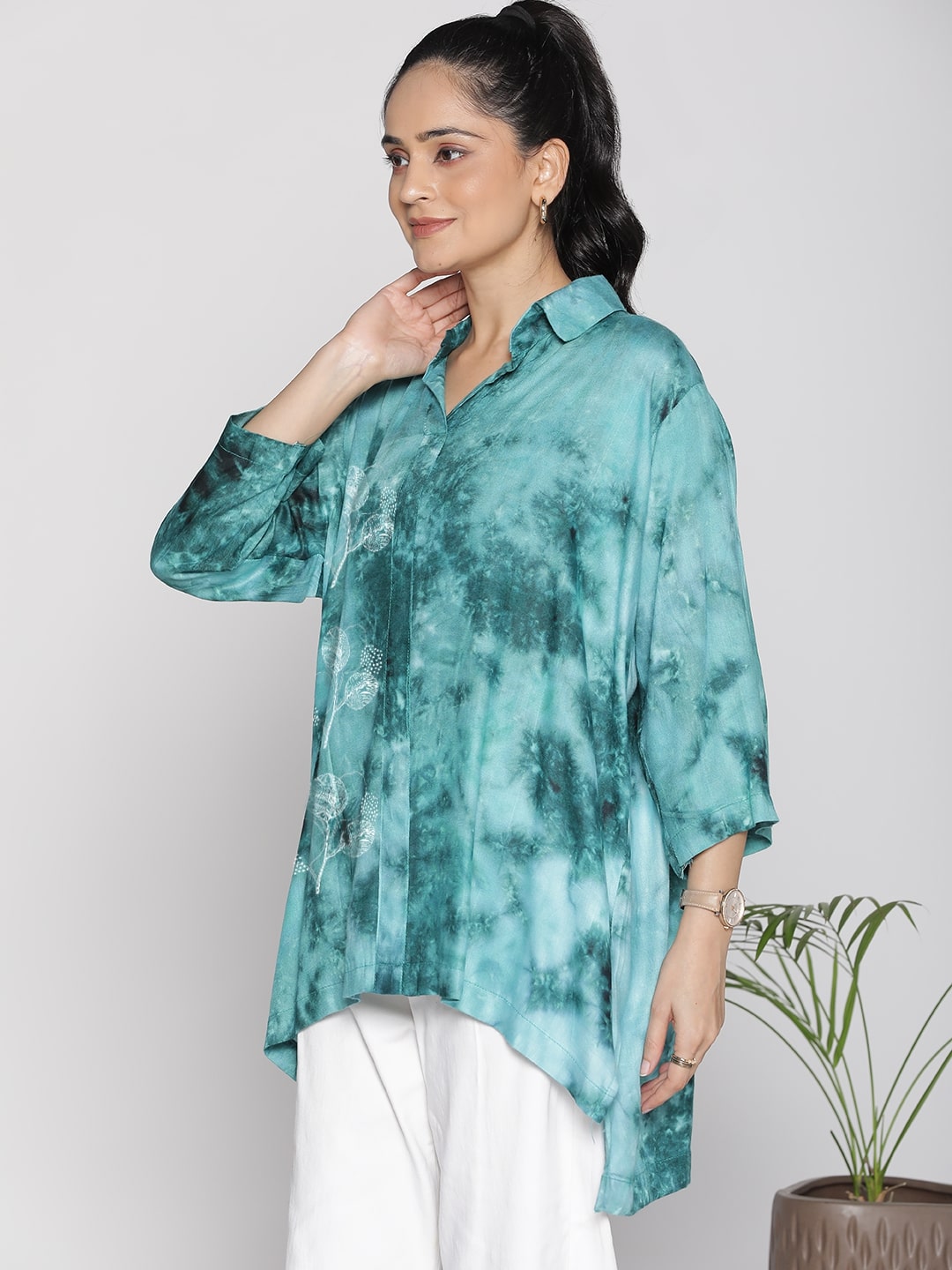 SeaGreen TieDye ShirtTop - DaisyMist