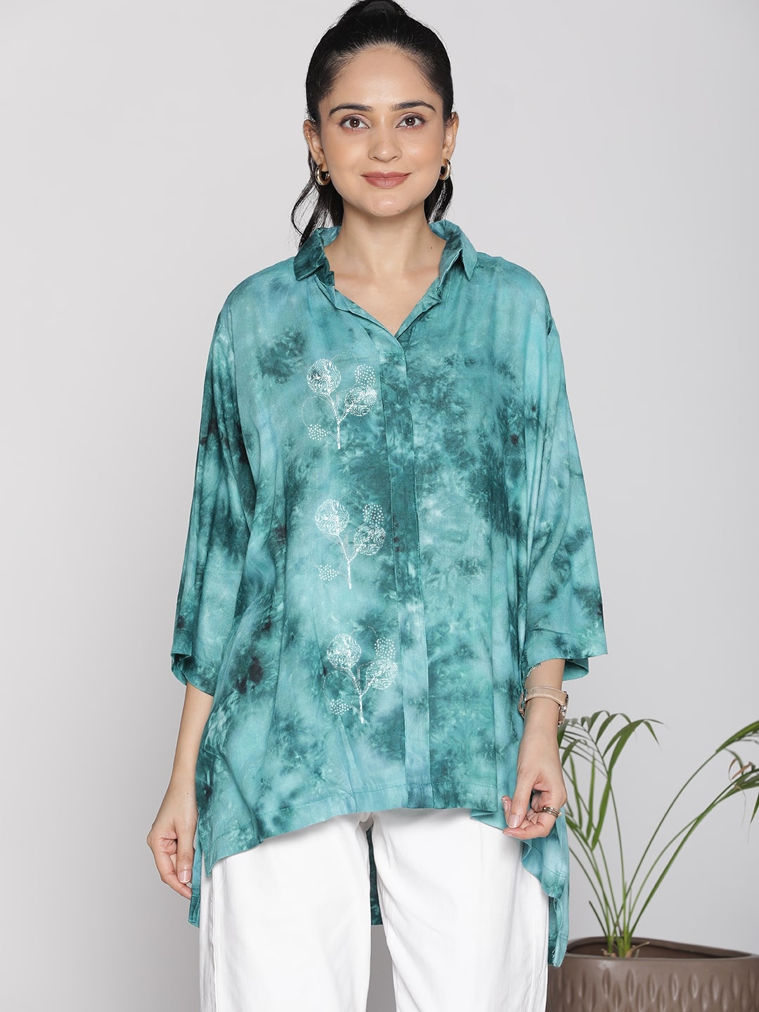 SeaGreen TieDye ShirtTop - DaisyMist