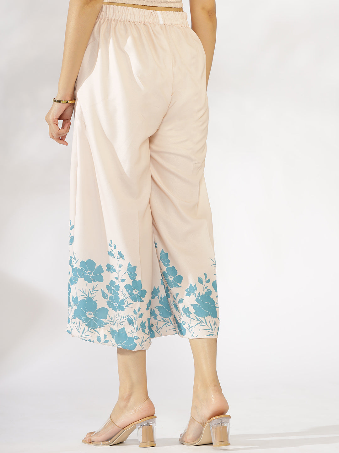SkyBlue Printed Culottes - Skyra