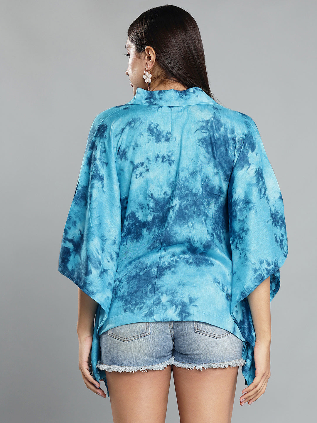 SkyBlue Rayon TieDyeTop- Tranquil