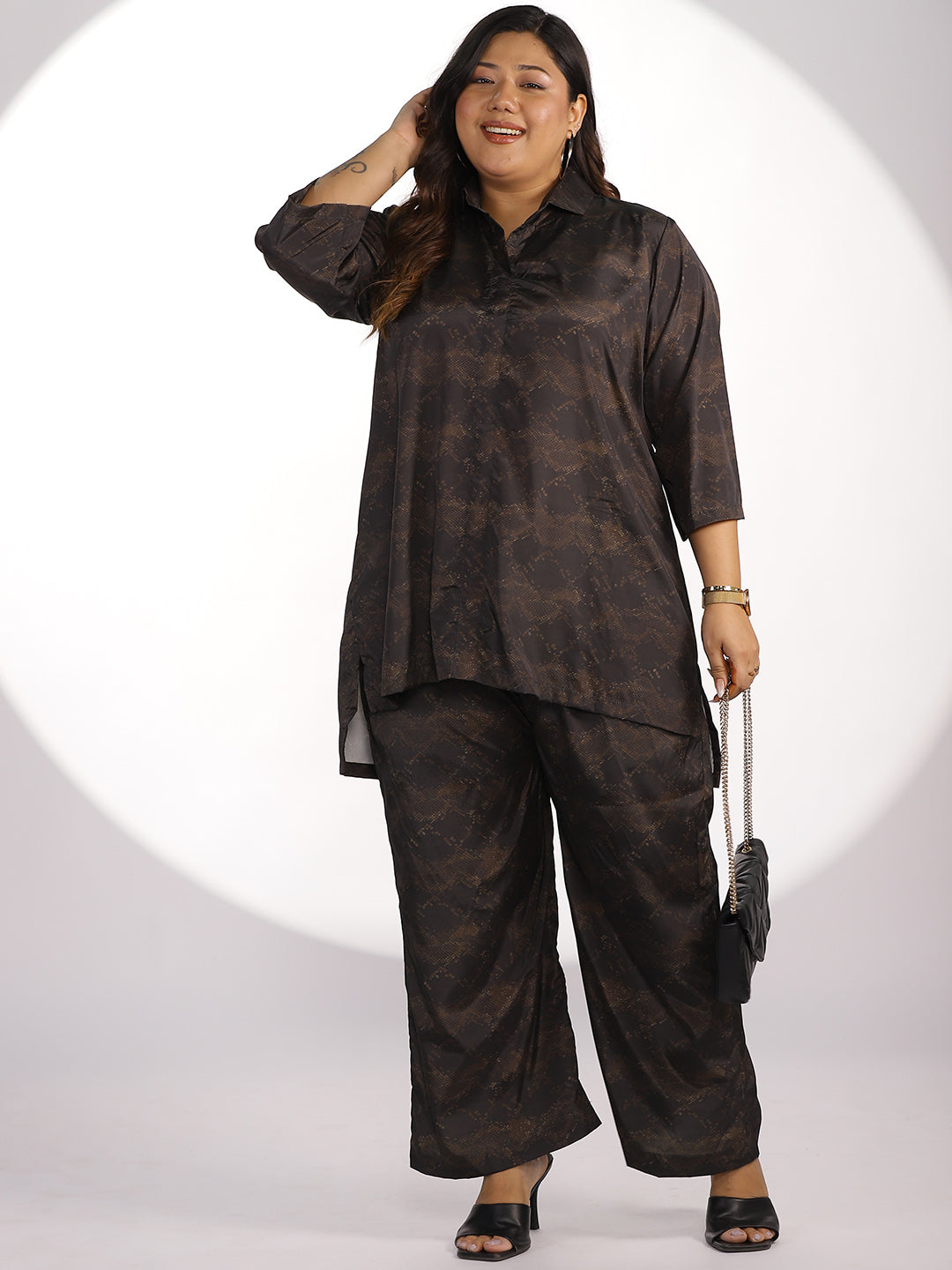 Printed Palazzo Pants - Snake