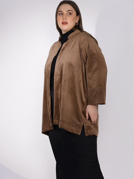 Tan Suede Short Jacket