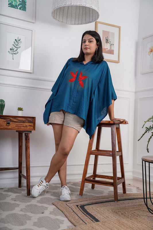 Teal Kaftan Top - Dual