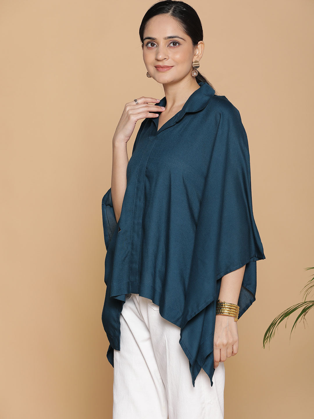 Teal Kaftan Top - Elegantly Lady