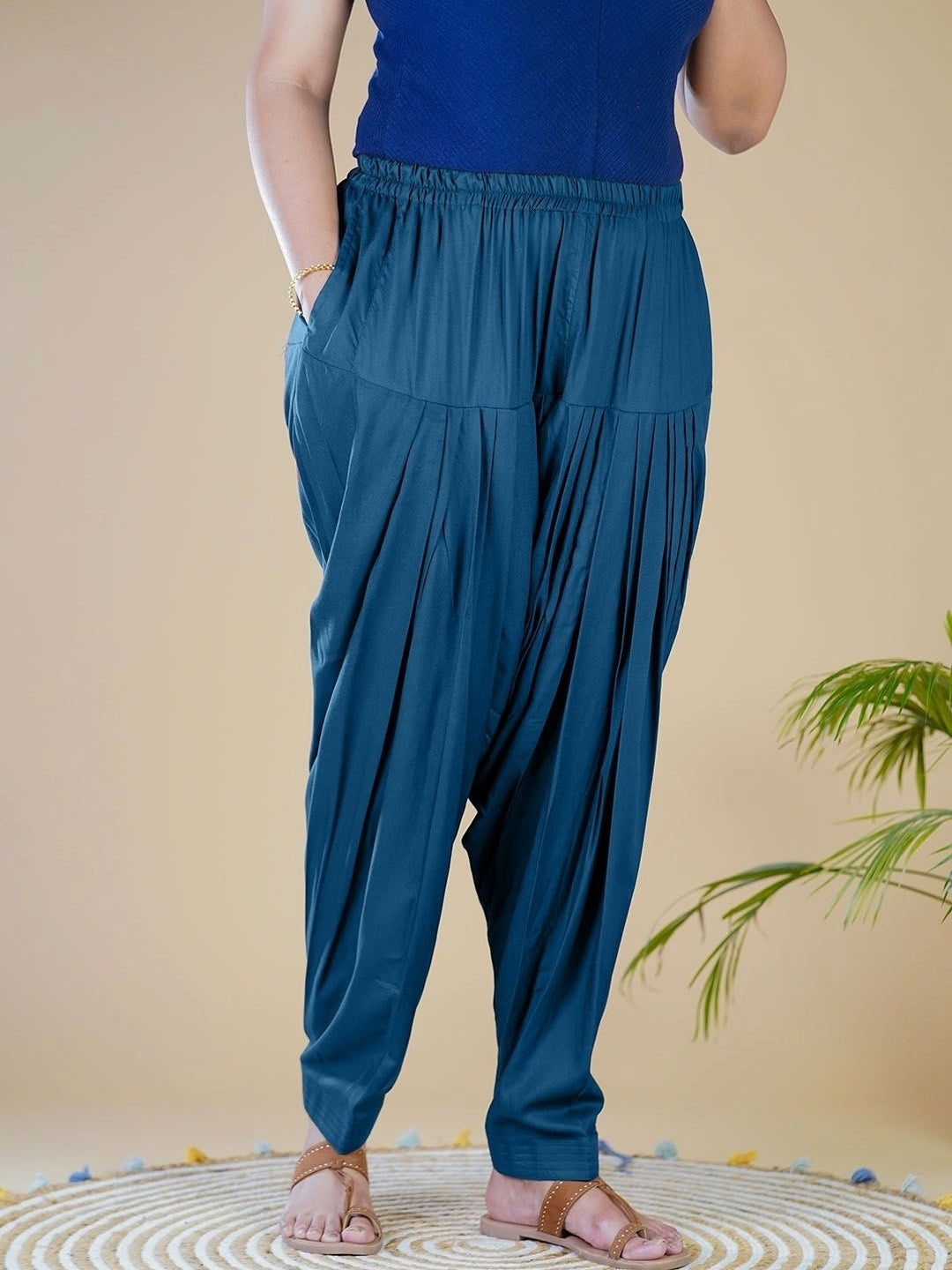 Teal Rayon Salwar