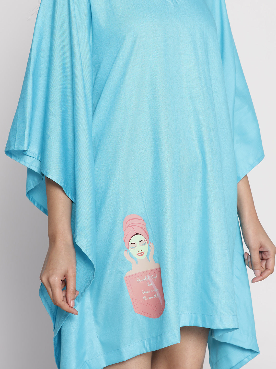 Turquoise Kaftan Nightdress - BeautySleep