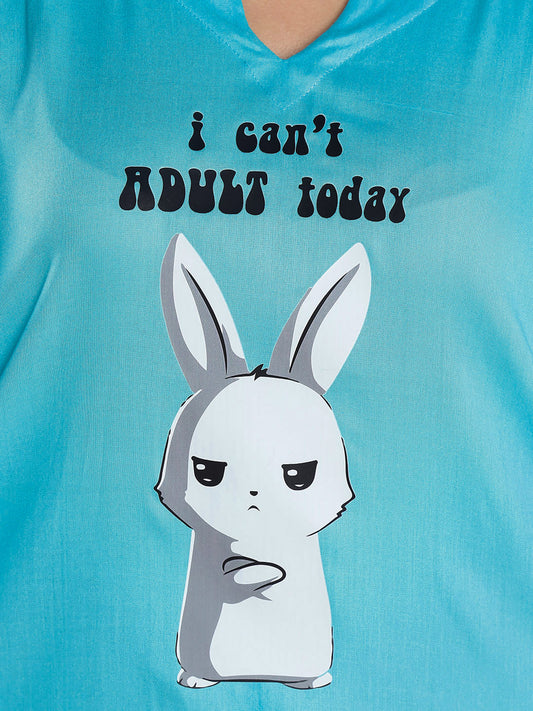 Turquoise Rayon Kaftan - Can't adult