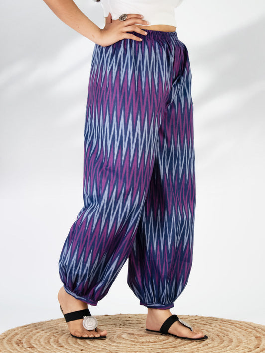 Violet Ikat Balloon Salwar