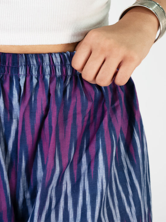 Violet Ikat Balloon Salwar